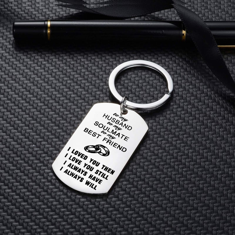 YeeQin Husband Gifts To My Husband Keychain To My Soulmate Love Valentines Day Anniversary Day Gifts Christmas Gift For Husband From Wife - Image 5